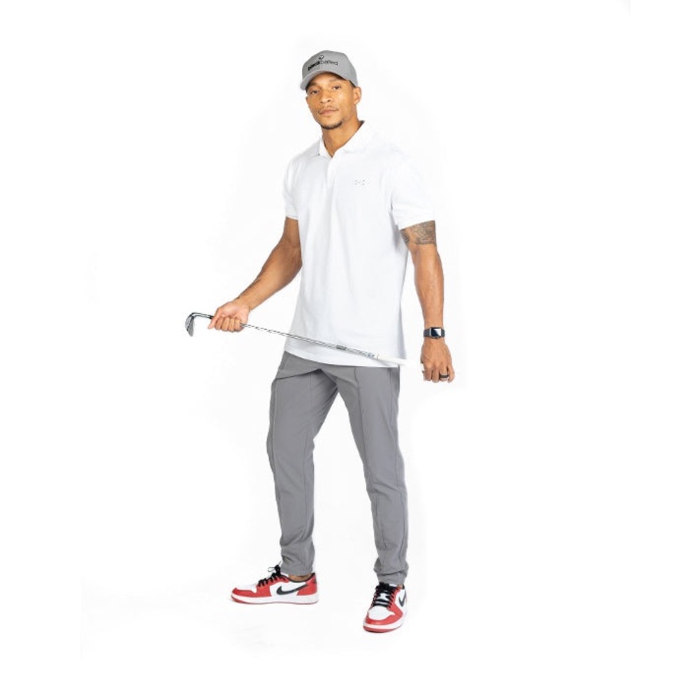 BLACKBALLED Pro-style Polo (White)
